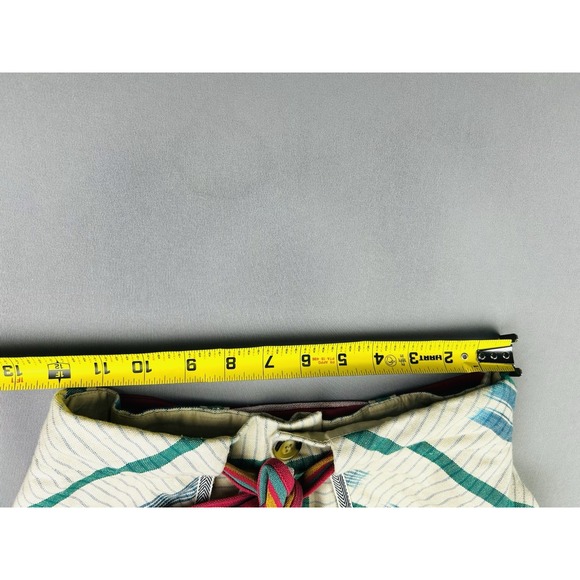 Urban Outfitters Women's 2 Eva Pattern Striped Belted Shorts - Picture 5 of 9